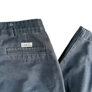 Vintage Polo Ralph Lauren Men's Navy Blue Chino Pants 38x32 Classic Made In USA